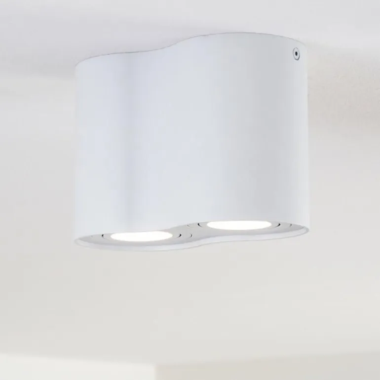 Plafonnier Betsie Blanc, 2 lumières