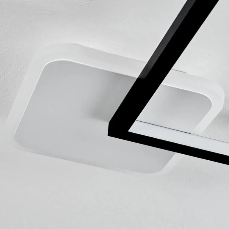 Plafonnier Bina LED Blanc, 1 lumière, Télécommandes