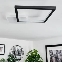Plafonnier Bina LED Blanc, 1 lumière, Télécommandes