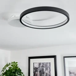 Plafonnier Bina LED Blanc, 1 lumière, Télécommandes