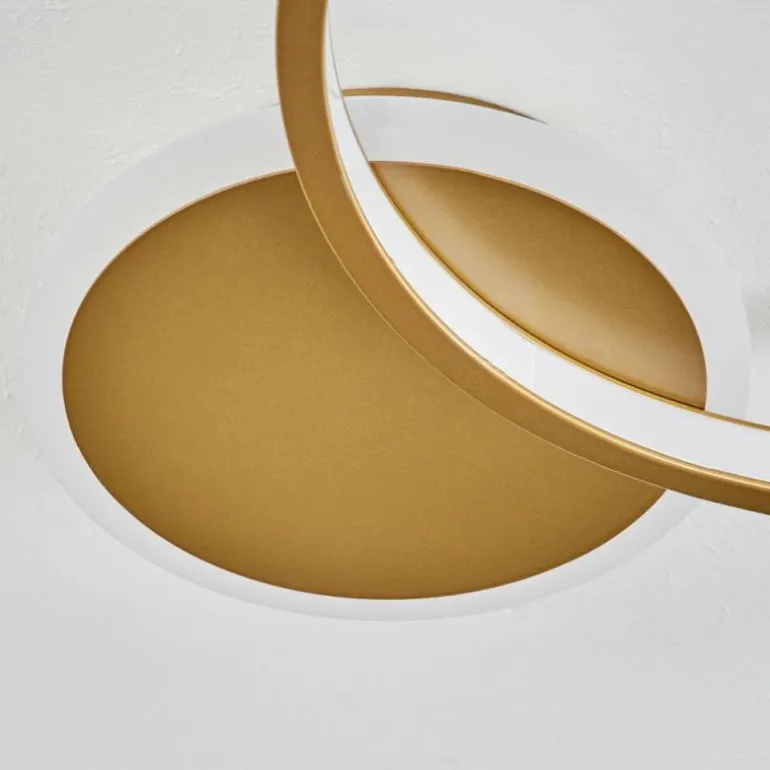 Plafonnier Bina LED Laiton, 1 lumière, Télécommandes