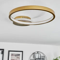 Plafonnier Bina LED Laiton, 1 lumière, Télécommandes