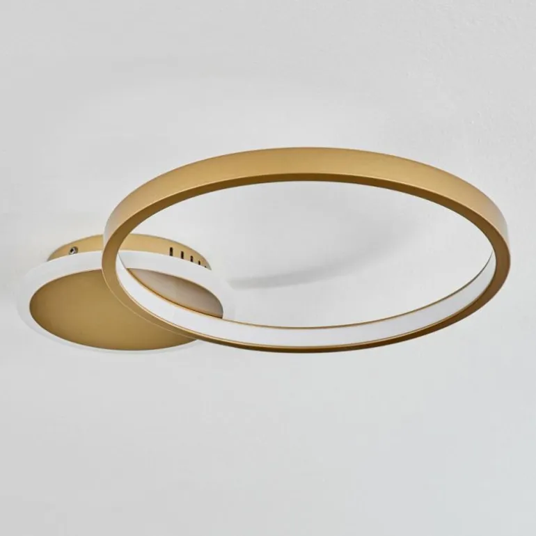 Plafonnier Bina LED Laiton, 1 lumière, Télécommandes