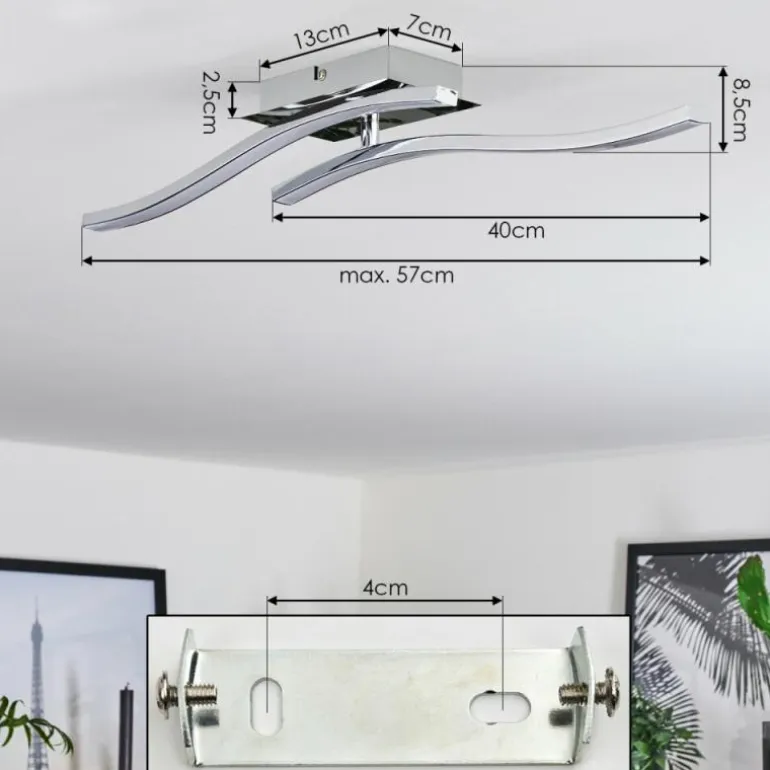Plafonnier Biskopstorp LED Chrome, 1 lumière