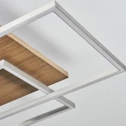 Plafonnier Blandford LED Écru, Nickel mat, Argenté, 3 lumières, Télécommandes
