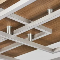 Plafonnier Blandford LED Écru, Nickel mat, Argenté, 3 lumières, Télécommandes