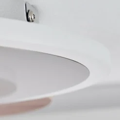 Plafonnier Blandford LED Écru, Nickel mat, Argenté, 1 lumière, Télécommandes
