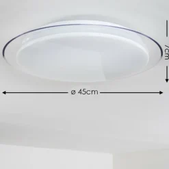 Plafonnier Bleik LED Blanc, 1 lumière, Télécommandes