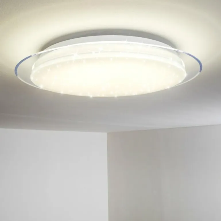 Plafonnier Bleik LED Blanc, 1 lumière, Télécommandes