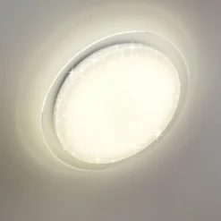 Plafonnier Bleik LED Blanc, 1 lumière, Télécommandes