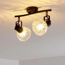 Plafonnier Bohemia Noir, 2 lumières