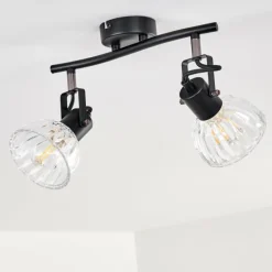 Plafonnier Bohemia Noir, 2 lumières