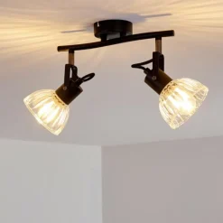 Plafonnier Bohemia Noir, 2 lumières