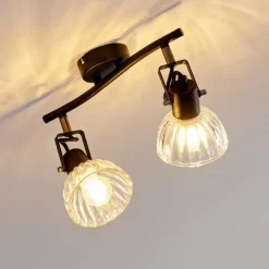 Plafonnier Bohemia Noir, 2 lumières