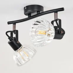 Plafonnier Bohemia Noir, 2 lumières