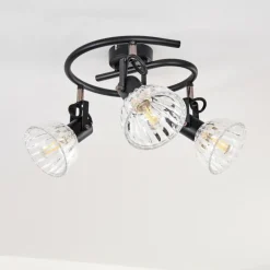 Plafonnier Bohemia Noir, 3 lumières