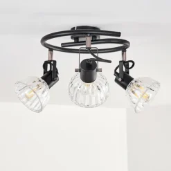 Plafonnier Bohemia Noir, 3 lumières