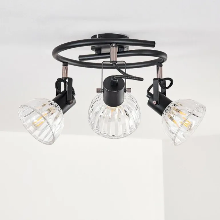 Plafonnier Bohemia Noir, 3 lumières