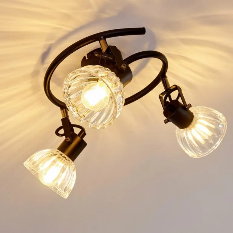 Plafonnier Bohemia Noir, 3 lumières