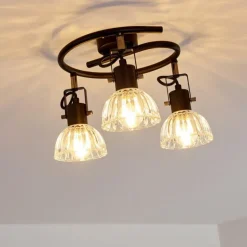 Plafonnier Bohemia Noir, 3 lumières