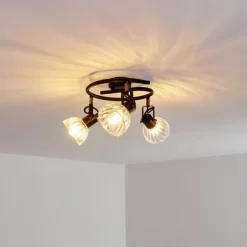Plafonnier Bohemia Noir, 3 lumières