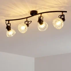 Plafonnier Bohemia Noir, 4 lumières