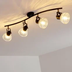 Plafonnier Bohemia Noir, 4 lumières