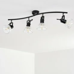 Plafonnier Bohemia Noir, 4 lumières