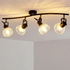 Plafonnier Bohemia Noir, 4 lumières