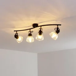 Plafonnier Bohemia Noir, 4 lumières