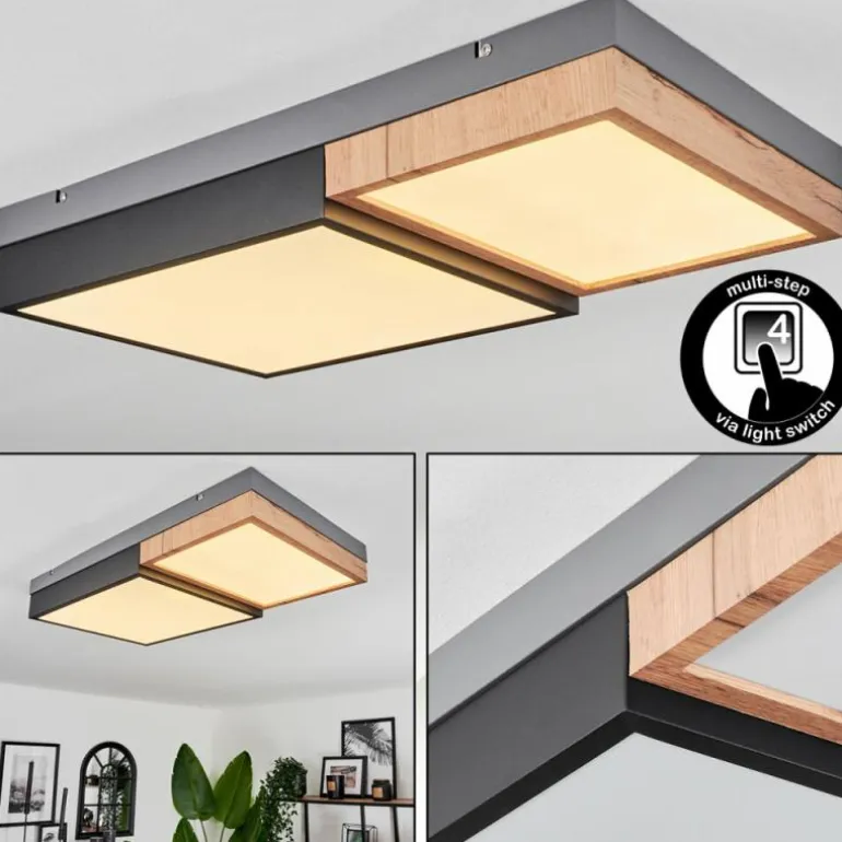 Plafonnier Bornos LED Anthracite, 1 lumière
