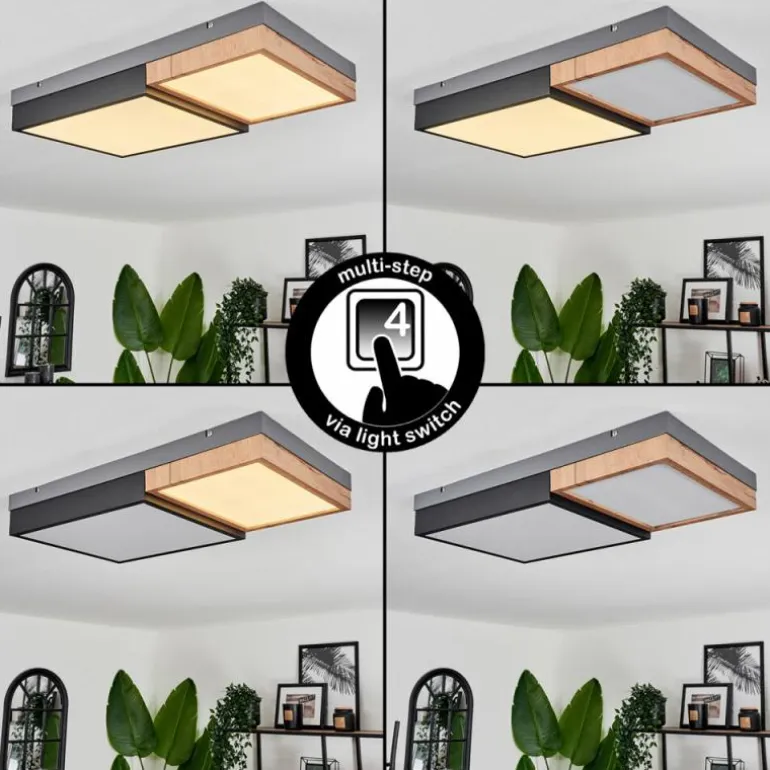 Plafonnier Bornos LED Anthracite, 1 lumière
