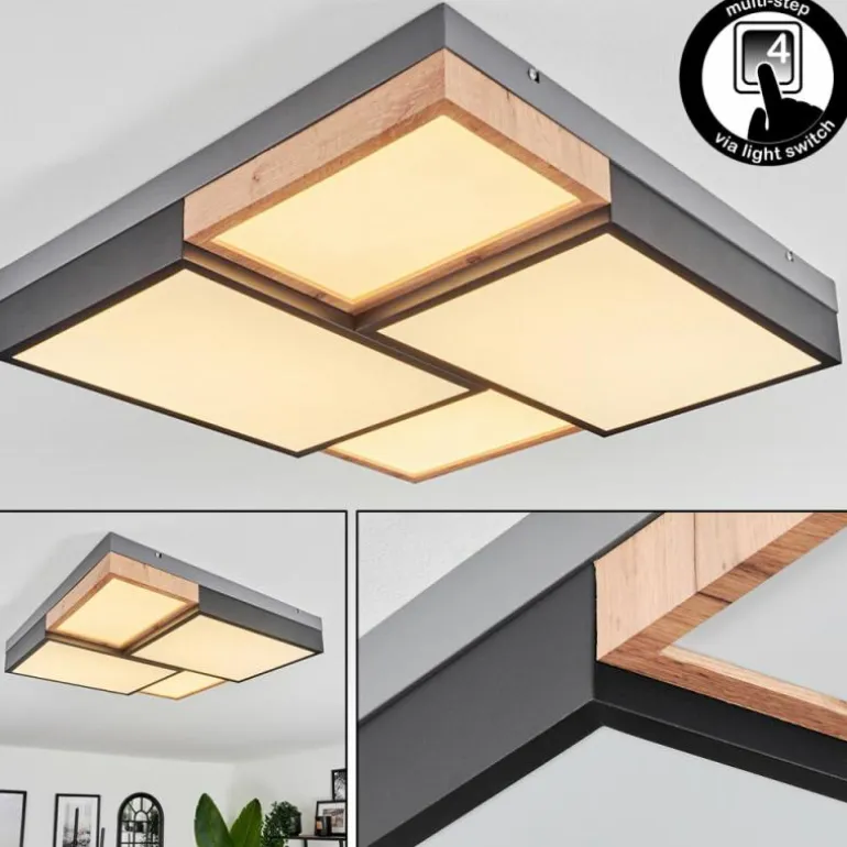 Plafonnier Bornos LED Anthracite, 1 lumière
