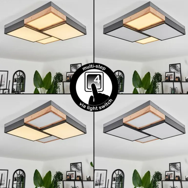 Plafonnier Bornos LED Anthracite, 1 lumière