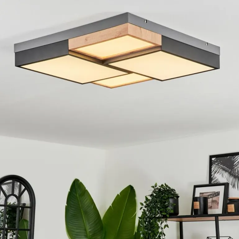 Plafonnier Bornos LED Anthracite, 1 lumière