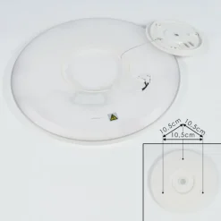 Plafonnier Boyero LED Blanc, 1 lumière