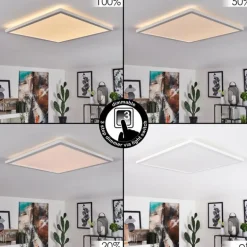Plafonnier Boyero LED Blanc, 1 lumière