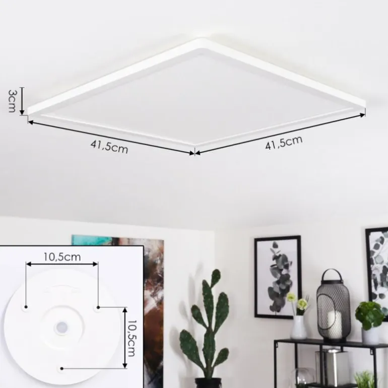 Plafonnier Boyero LED Blanc, 1 lumière