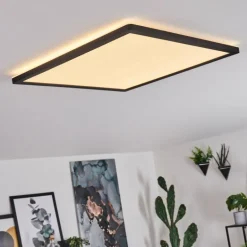 Plafonnier Boyero LED Noir, Blanc, 1 lumière