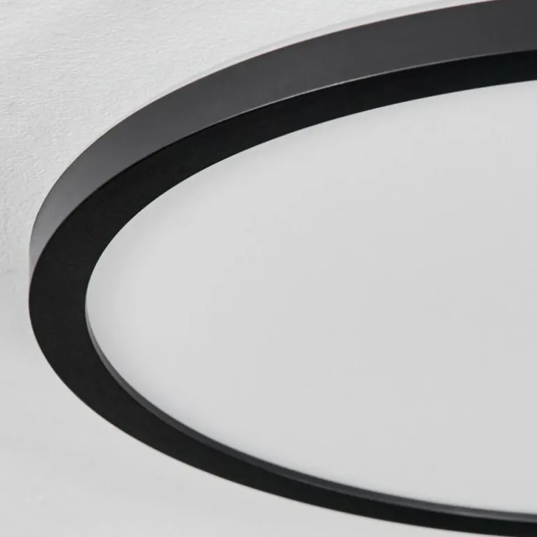 Plafonnier Boyero LED Noir, 2 lumières, Télécommandes, Changeur de couleurs