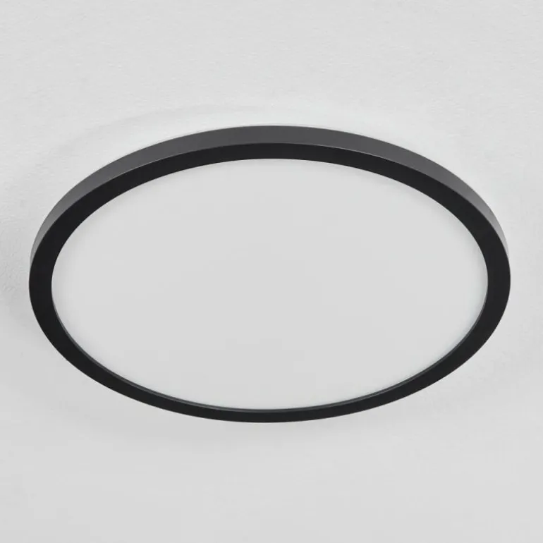 Plafonnier Boyero LED Noir, 2 lumières, Télécommandes, Changeur de couleurs