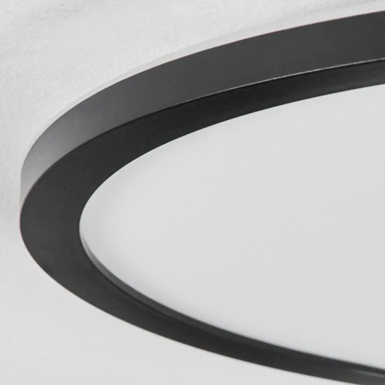 Plafonnier Boyero LED Noir, 2 lumières, Télécommandes, Changeur de couleurs