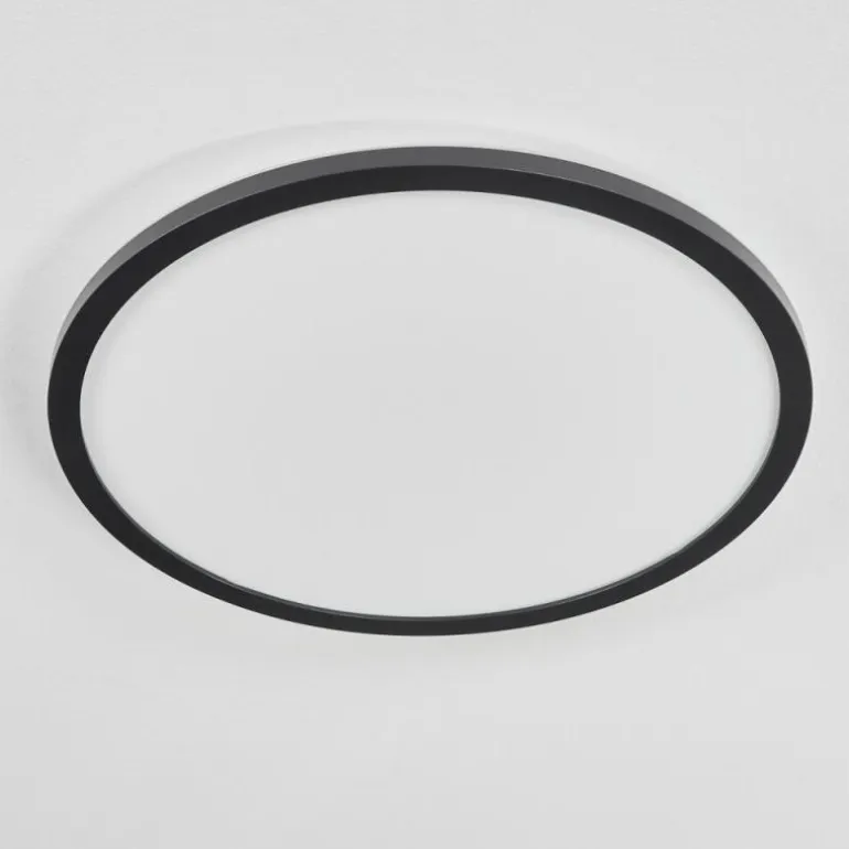 Plafonnier Boyero LED Noir, 2 lumières, Télécommandes, Changeur de couleurs