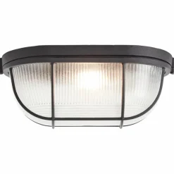 Plafonnier Brilliant Bobbi Noir, 1 lumière