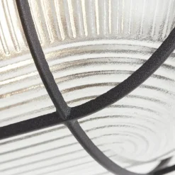 Plafonnier Brilliant Bobbi Noir, 1 lumière