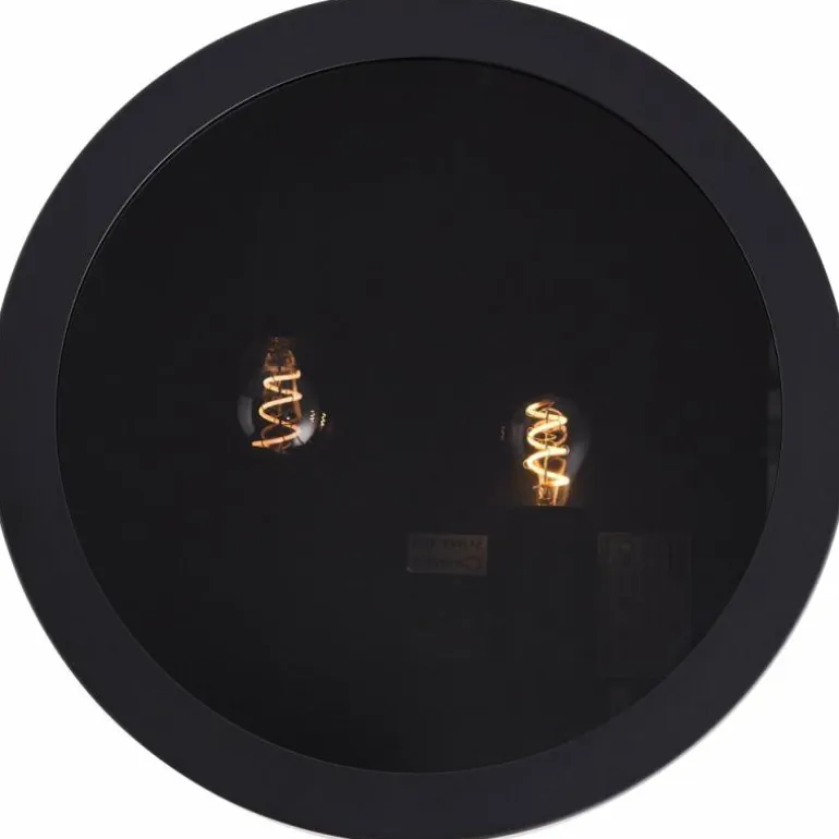 Plafonnier Brilliant Sandros Noir, 2 lumières