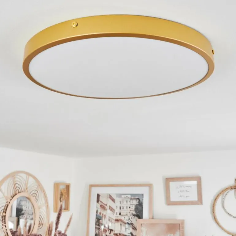 Plafonnier Broglen LED Laiton, 1 lumière