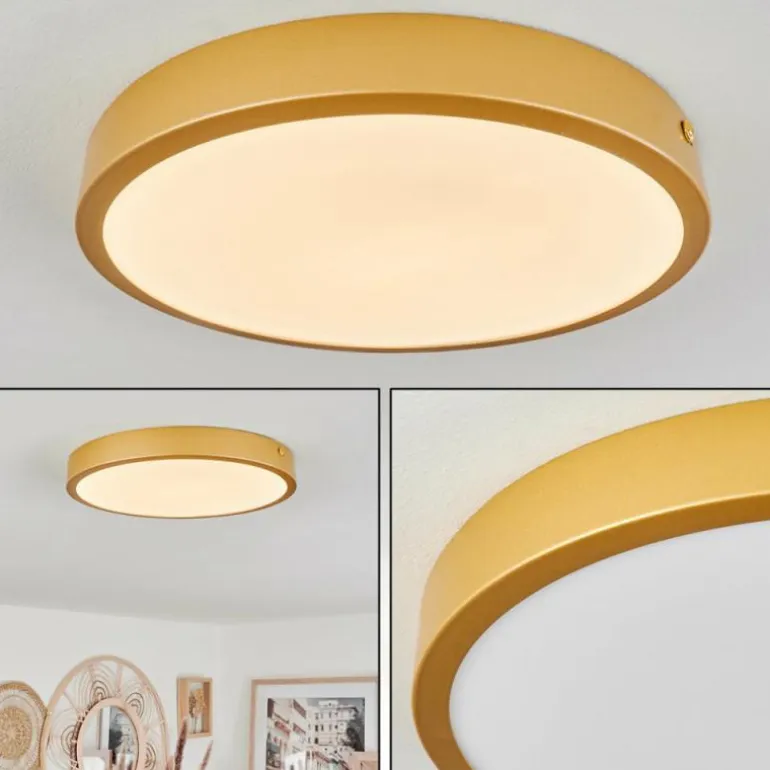 Plafonnier Broglen LED Laiton, 1 lumière