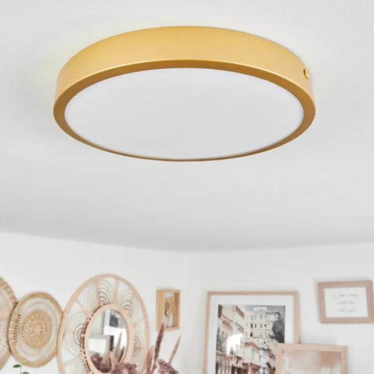 Plafonnier Broglen LED Laiton, 1 lumière