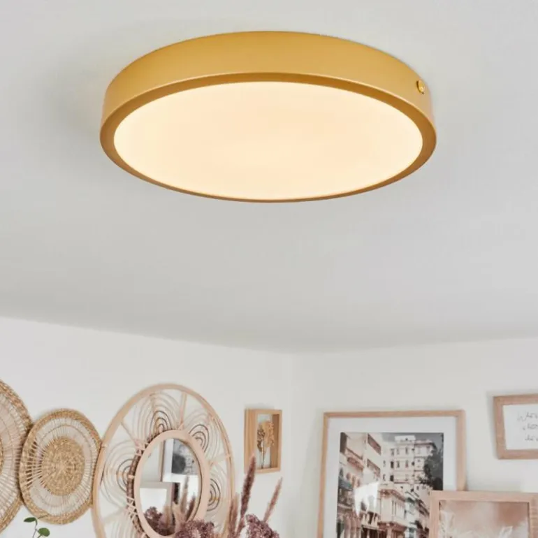 Plafonnier Broglen LED Laiton, 1 lumière